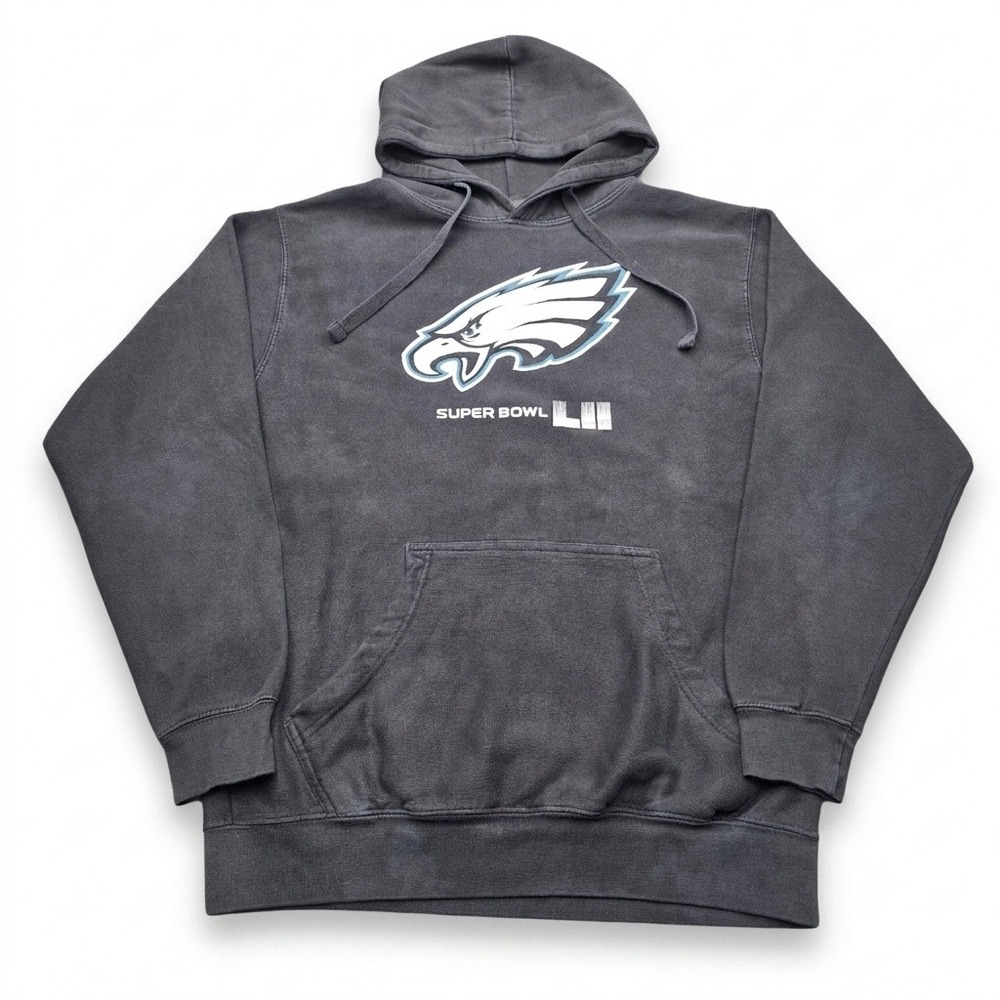NFL Pro Line Philadelphia Eagles‎ Super Bowl LII 52 Hoodie Mens Large Black